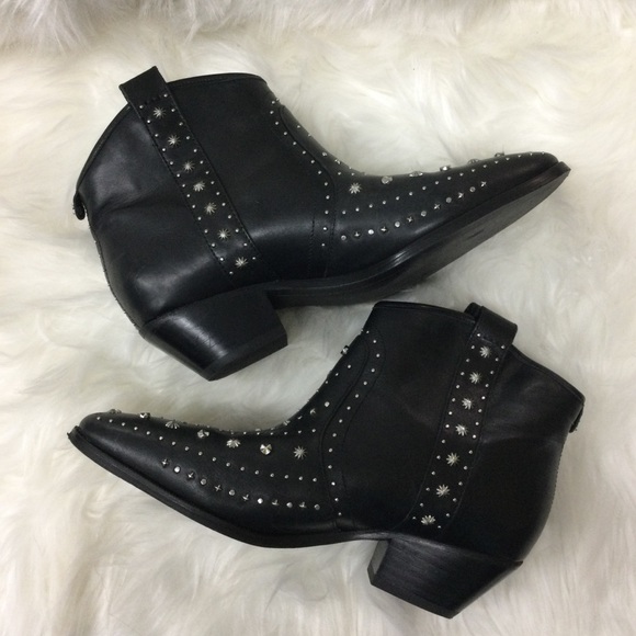 Sam Edelman “Brian” Studded Leather Booties - Black - Size 8 - New w/o box - Picture 11 of 14